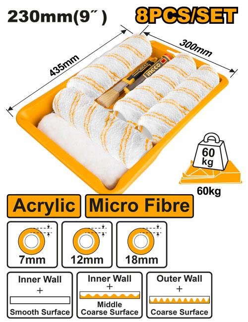 Cylinder brush 8 in 1 set(Inner wall and outer wall)