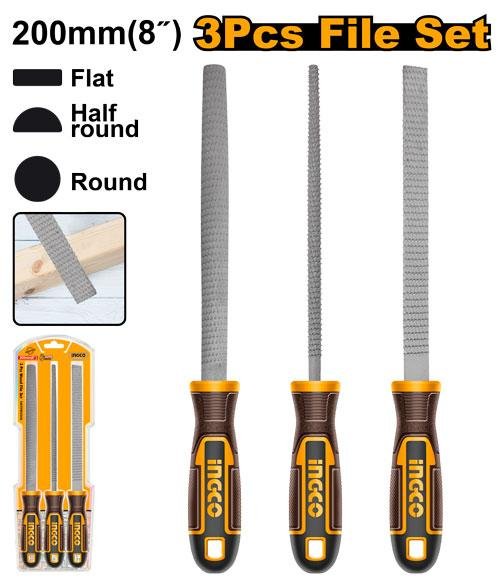 3 Pcs wood file set