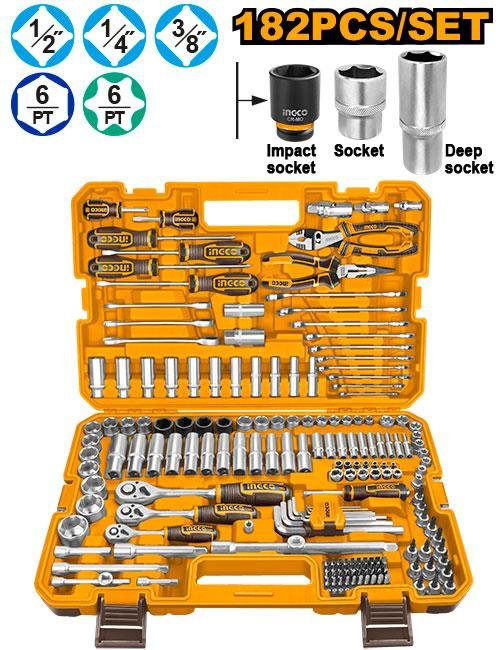 182 Pcs Combination tools set