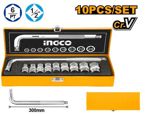 10 Pcs 1/2" socket set