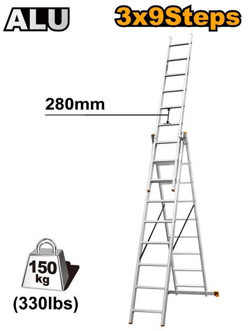 3 Section extention ladder