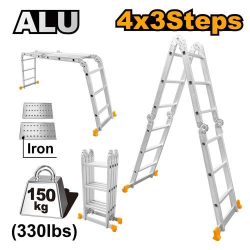 Multi-purpose aluminum ladder