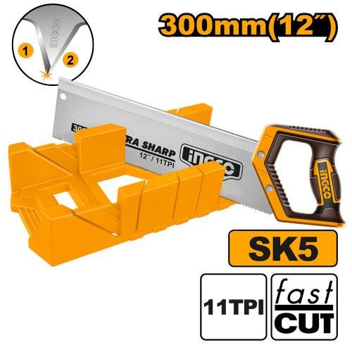 Mitre box and back saw set