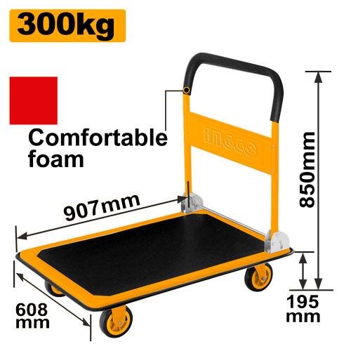 Foldable platform hand truck