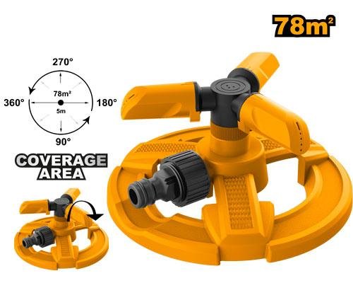 Plastic 3 arm rotatory sprinkler