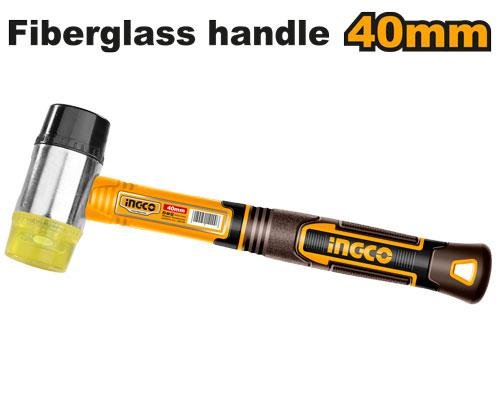 Rubber and plastic hammer