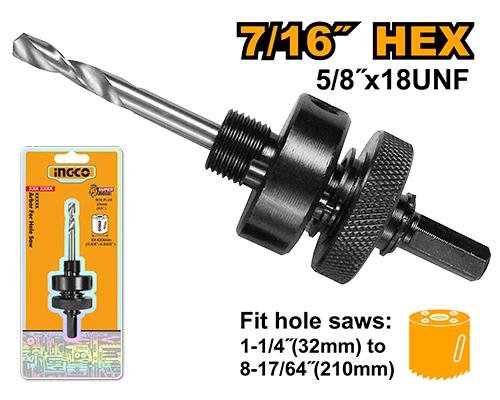 Arbor for hole saw