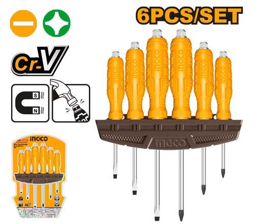 6Pcs go-through screwdriver set