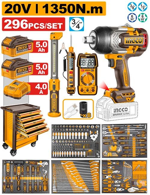 296 Pcs Tool chest set