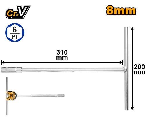 T-handle socket wrench