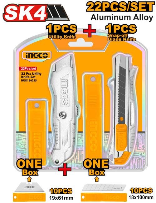 22 Pcs utility knife set