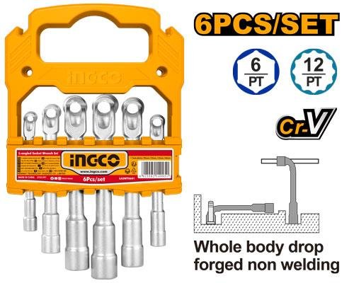 L-angled socket wrench set
