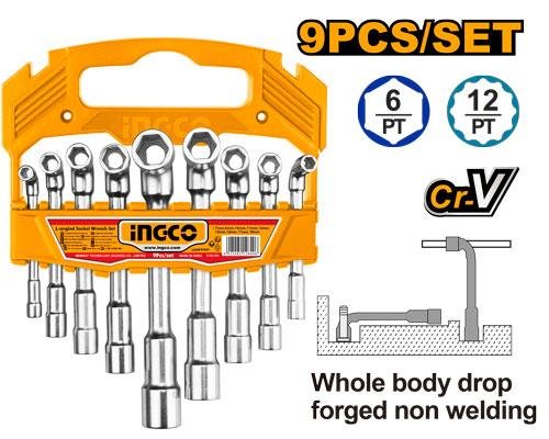 L-angled socket wrench set