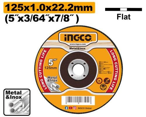 Abrasive metal cutting disc