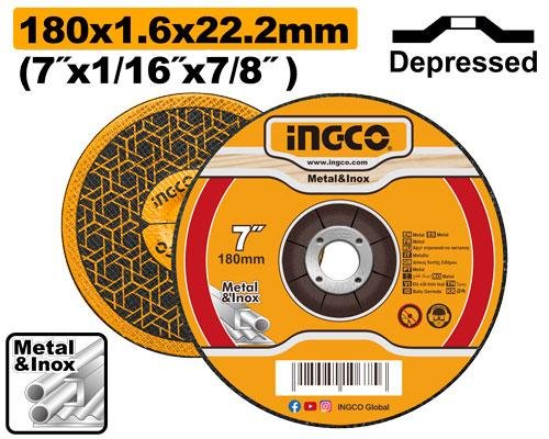 Abrasive metal cutting disc