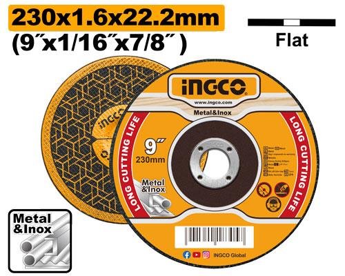 Abrasive metal cutting disc