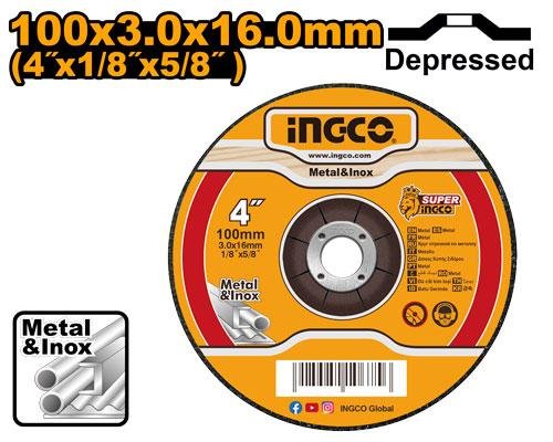 Abrasive metal cutting disc