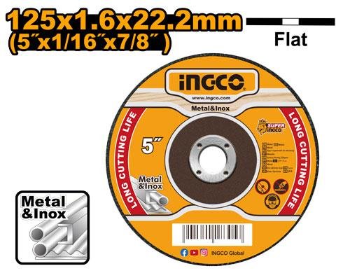Abrasive metal cutting disc