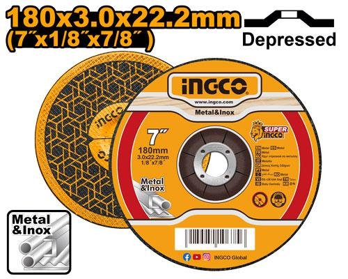 Abrasive metal cutting disc