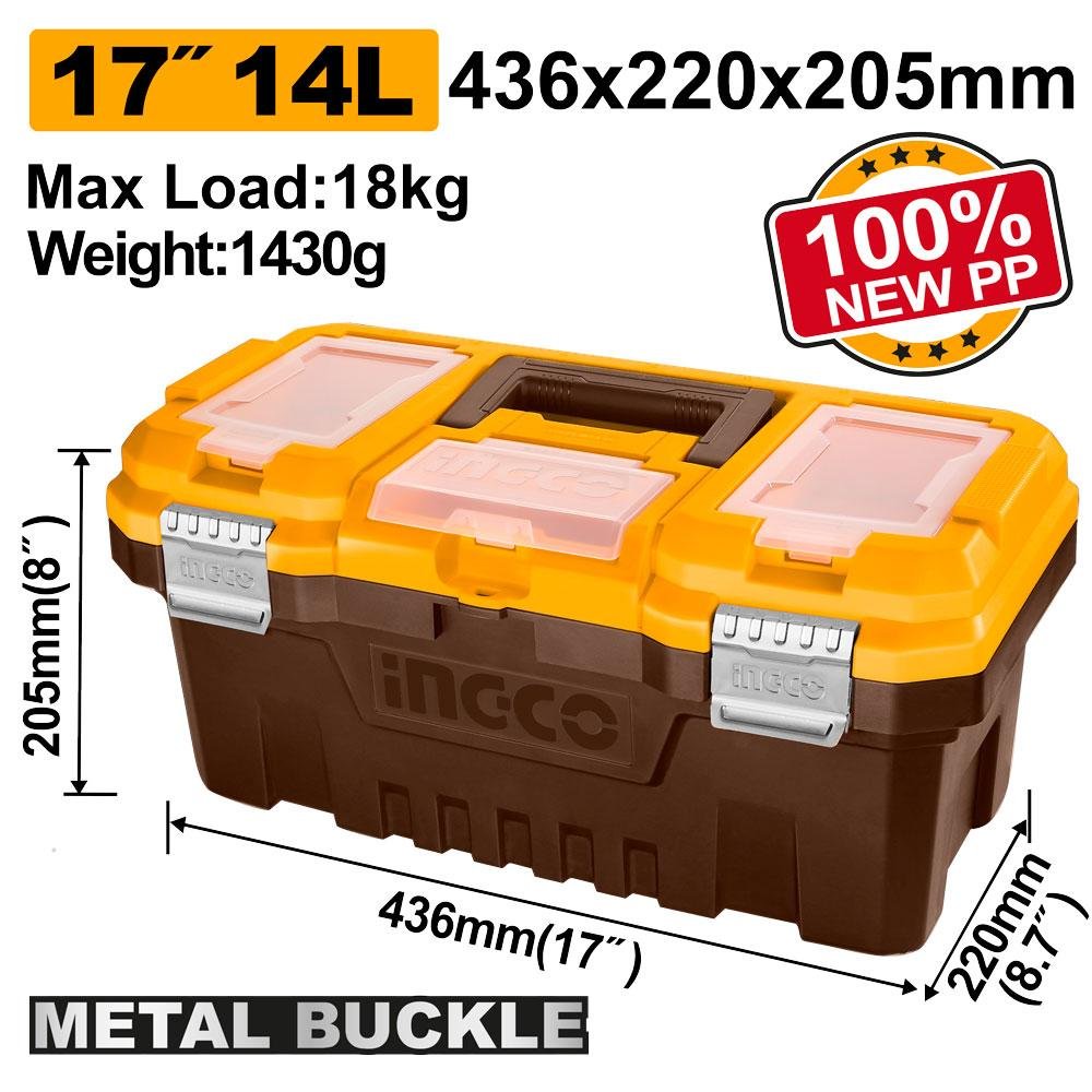 17" Plastic tool box
