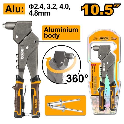 360°Swivel head-hand riveter